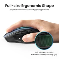 Aaa207502d1904464bbc2ebfe7efe05b89.webp UGREEN Wireless Mouse Bluetooth5.0 Mouse Ergonomic 4000DPI 6 Mute Buttons Mouse For MacBook Tablet Laptops Computer PC 2.4G Mice