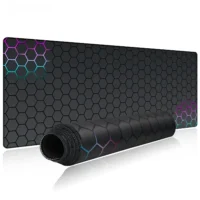 Geometry Gaming Mouse Pad Large with Stitched Edge Non-Slip Rubber Base Extended Desk Mat XXL Office Computer Keyboard Mousepad