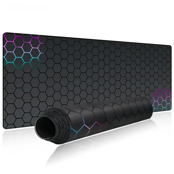 Geometry Gaming Mouse Pad Large with Stitched Edge Non-Slip Rubber Base Extended Desk Mat XXL Office Computer Keyboard Mousepad