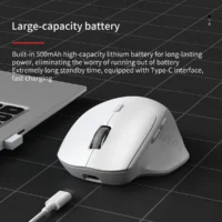 S1ba39fec41524295b5b8036242b56df4W.webp Lenovo Ergonomic Wireless Mouse Rechargeable Dual-Mode Bluetooth/2.4G Long Battery Life Comfort Grip Mouse for Office and Gaming