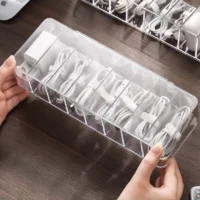 Dust-proof storage cable , desktop data box, mobile phone charging cable and power cord organizer