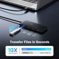 S37ace01c452a4b38a0675bc576f495a5z.webp Lemorele 4K USB-C Hub 7 Ports Docking Station USB Hub Adapter USB C to Dual HDMI 4K@60Hz for Windows MacBook Air Laptop