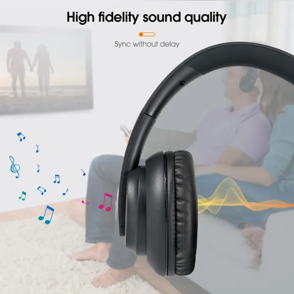 S4783942ab4554d2d9d415549a43fbe4a2.webp RETEKESS TA006 Wireless Headphone TV Watching Rechargeable Wireless Earphone with Transmitter Support Coaxial Fiber 3.5 AUX RCA