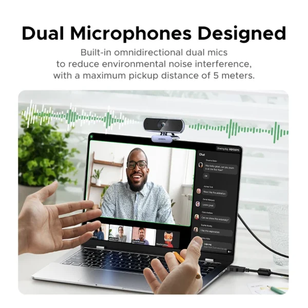 S4c50df638d114955addb1321f3aebeb3s.webp UGREEN 2K Webcam with Microphone, Full HD USB Web Camera, Adjustable FOV, Auto Light Correction, Video Webcam for Streaming
