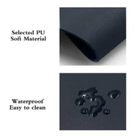 Universal Anti-slip Mouse Pad PU Gaming Mice Mat Desk Cushion Fashion Comfortable For Laptops PC - Assorted Colors