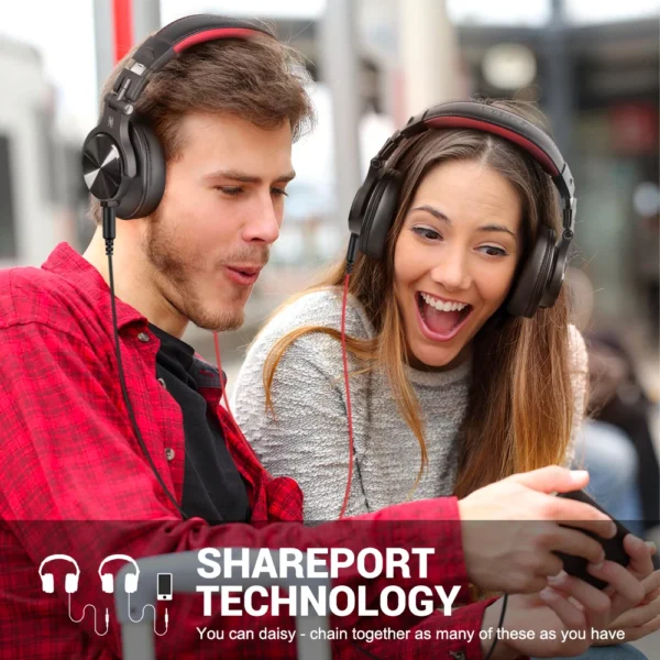 S5a137d2908cf45eb921f30695117d14f4.webp Oneodio A71 Original Studio DJ Headphones Portable Wired Headset With Music Share Port Deep Bass Stereo Headphone For Recording