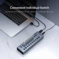 S8131190a16164d439c2ef67c9365c219X.webp ORICO Powered USB Hub Splitter Socket with Multi USB 3.0 Port Slot Plug On-Off Key Switch Dock Power Strip Adapter for PC Laptop