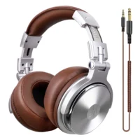 Oneodio Wired HiFi Headphones Professional Studio DJ Headphones With Mic Over Ear Hi-Res Headset Monitoring For AMP Guitar Phone