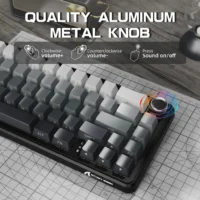 Sd5621359553a46a383920f9cd7a971fah.webp Attack Shark X66 Gasket Wireless Mechanical Gaming Keyboard with Volume Knob RGB Backlit Side Printed PBT Keycaps