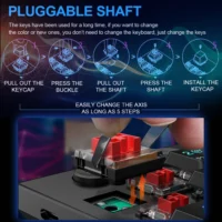Sd8faf360195c4bdc830ada64d8906ee83.webp REDRAGON Horus K618 RGB support Bluetooth 5.0 wireless USB 2.4G 3 mode Mechanical Gaming Keyboard 104 Keys for Compute PC Laptop