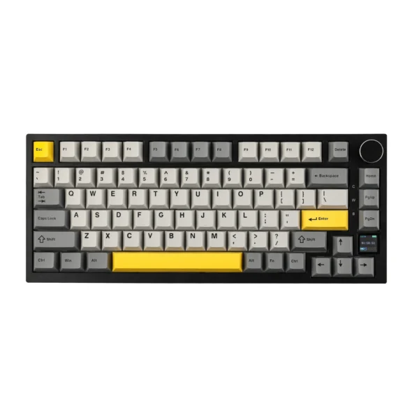 Ajazz AK820 Pro 75% Gasket-mounted Bluetooth 5.1/2.4G Wireless/Wired Mechanical Keyboard with TFT Screen for Mac/Win