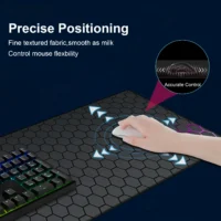 Geometry Gaming Mouse Pad Large with Stitched Edge Non-Slip Rubber Base Extended Desk Mat XXL Office Computer Keyboard Mousepad