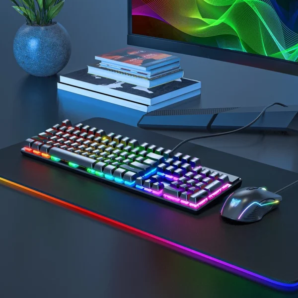ed0e35852e9d55410cc068f53a6bf962.webp ONIKUMA G27 Chroma RGB Professional Blue Switch Mechanical Gaming Keyboard 104-Key Full Number Pad Keyboard Gaming
