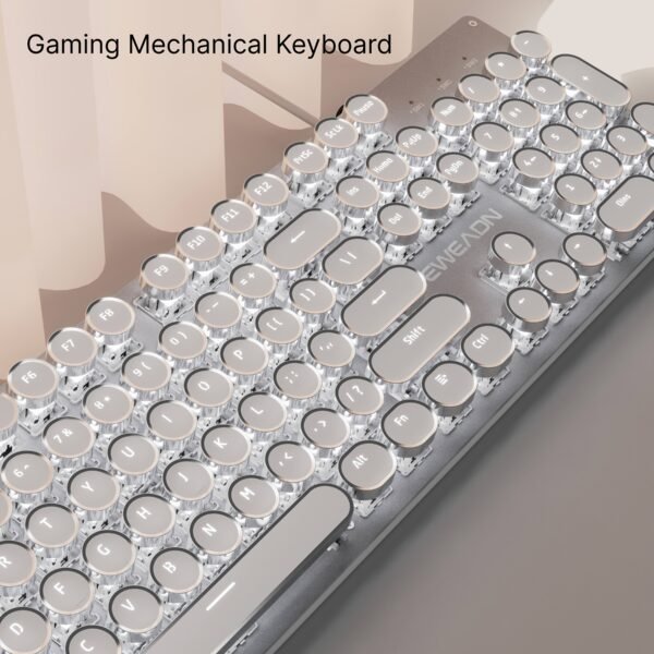 Retro-Punk LED-Backlit Mechanical Gaming Keyboard – EWEADN