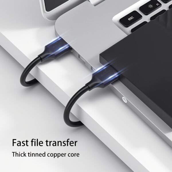 Double-Ended USB-A 2.0 Male Cable for Compatible Drives, DVD Players & Computers