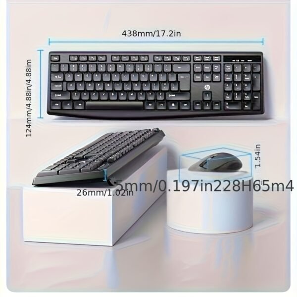 Office Wireless Keyboard & Mouse Combo for Laptop and Desktop PC – HP