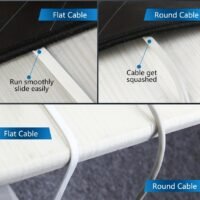 Long Flat-Profile Cat6 RJ45 Internet & Network Patch Cord
