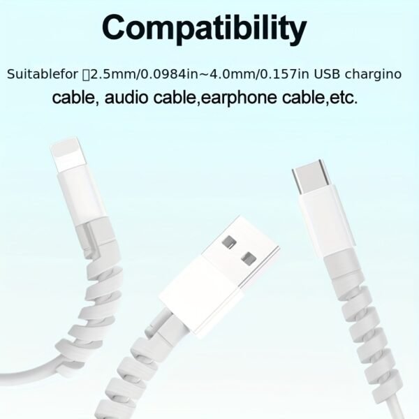 5fead41c-c42c-11f0-b1eb-0a580aa91fc4.jpg Grey Silicone USB Charger Cable Protector Set – 4 Pieces