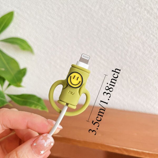 608d48221e7647918e8ba1c538b983fb-goods.jpeg Smiling Mixed-Colour Silicone Data Cable Protector Set – 2 Pieces
