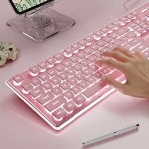 84f0f81d-de8c-4b69-af2f-23b416edf6fe.jpg Aluminum-Panel Wired Gaming Keyboard with Mechanical-Feel Keys & Backlighting – EWEADN