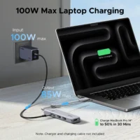 S2c87d55e55d24820b26ff78ce3d6ae69B.webp 5-in-1 4K/60Hz USB-C Hub with 10Gbps USB 3.2 Gen 2 & 100W PD UGREEN