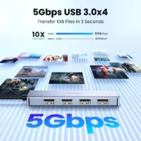S5263389f3ea049029df013fd50d8f3dfC.webp Multiport USB-C to Four USB 3.0 Adapter UGREEN