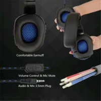 Bass Stereo Multi-Platform Gaming Headset with 120° Adjustable Microphone