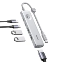 Sdc4ee8c87d984c1a8deb8e7631d388c1J.webp 5-in-1 4K/60Hz USB-C Hub with 10Gbps USB 3.2 Gen 2 & 100W PD UGREEN