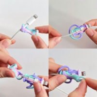 a4dba51dc9e841dc9a5caab406536e31-goods.jpeg Smiling Mixed-Colour Silicone Data Cable Protector Set – 2 Pieces