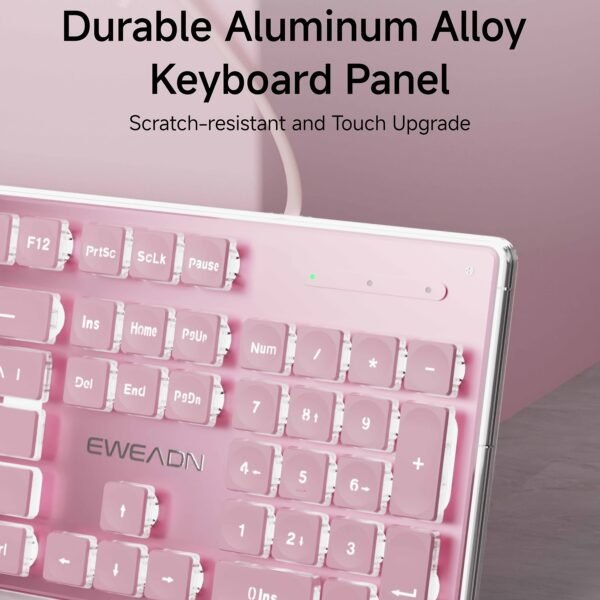 ec3650e0-ee73-4f3d-bd28-24ac8118ecdc.jpg Aluminum-Panel Wired Gaming Keyboard with Mechanical-Feel Keys & Backlighting – EWEADN
